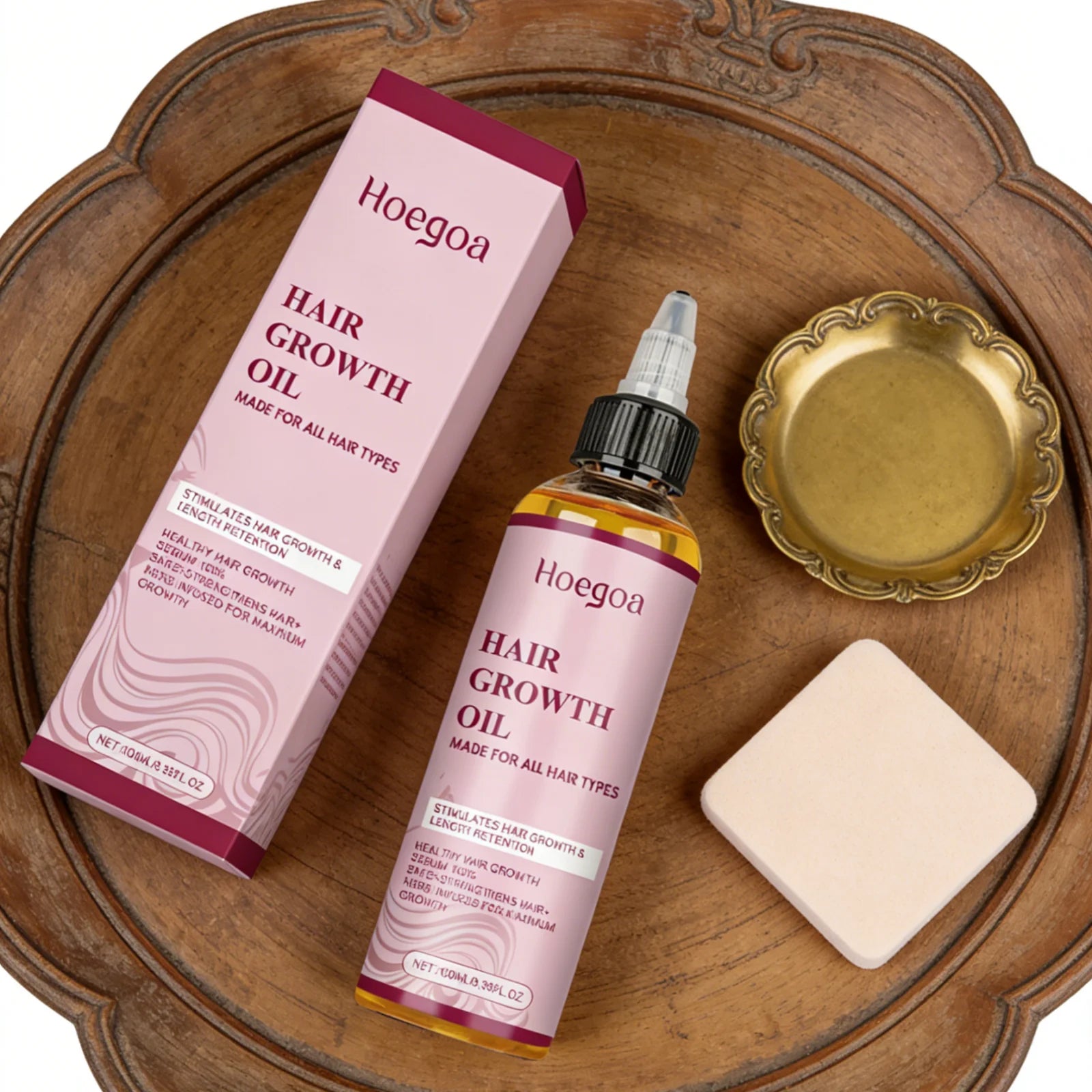 Hoegoa Ginger Rosemary Hair Growth Oil Deep Nourishment Improve Dryness Length Retention Intensive Repairing Hair Essential Oil Oasis Select