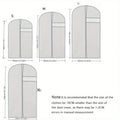 1pcs Suit Dust Cover Bags, Hanging Clothes Storage Bags For Shirt, Suit, Dress, Coat, Portable Dust Proof Garment Bags Oasis Select black 120cm
