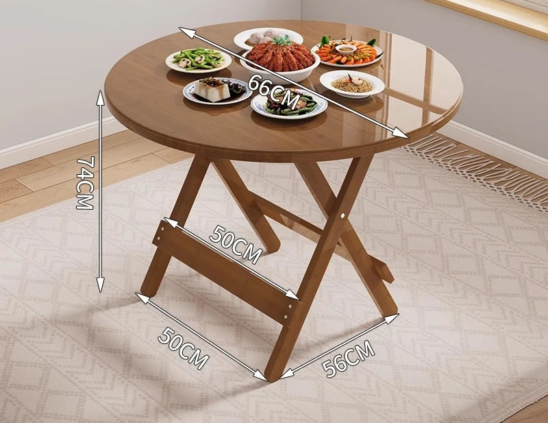 Rental house dining table Multifunctional foldable table Outdoor stall Small dining table Small apartment can store new products Oasis Select Round 66cm