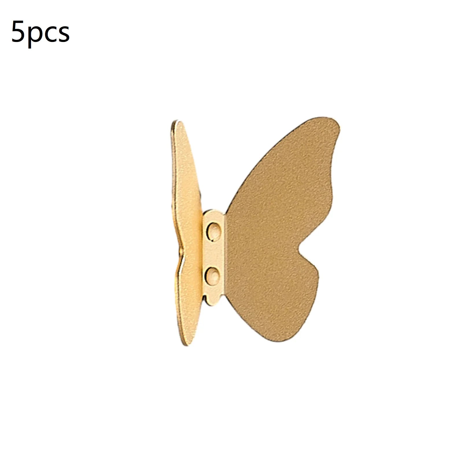 Butterfly Frosted Aluminum Wall Hook – Decorative Storage Hook