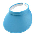 Women's Straw Sun Visor Hat UV Protection Adjustable Empty Top Casual Beach Golf Outdoor Sunshade Cap Oasis Select Blue
