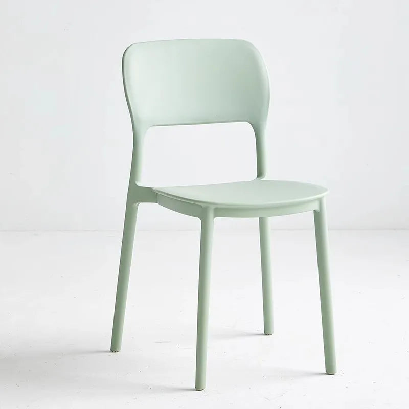 Chair Household Plastic Dining Chair Back Chair Thickened White Commercial Dining Table Chair Bedroom Outdoor Sedentary Oasis Select Green 2 pieces