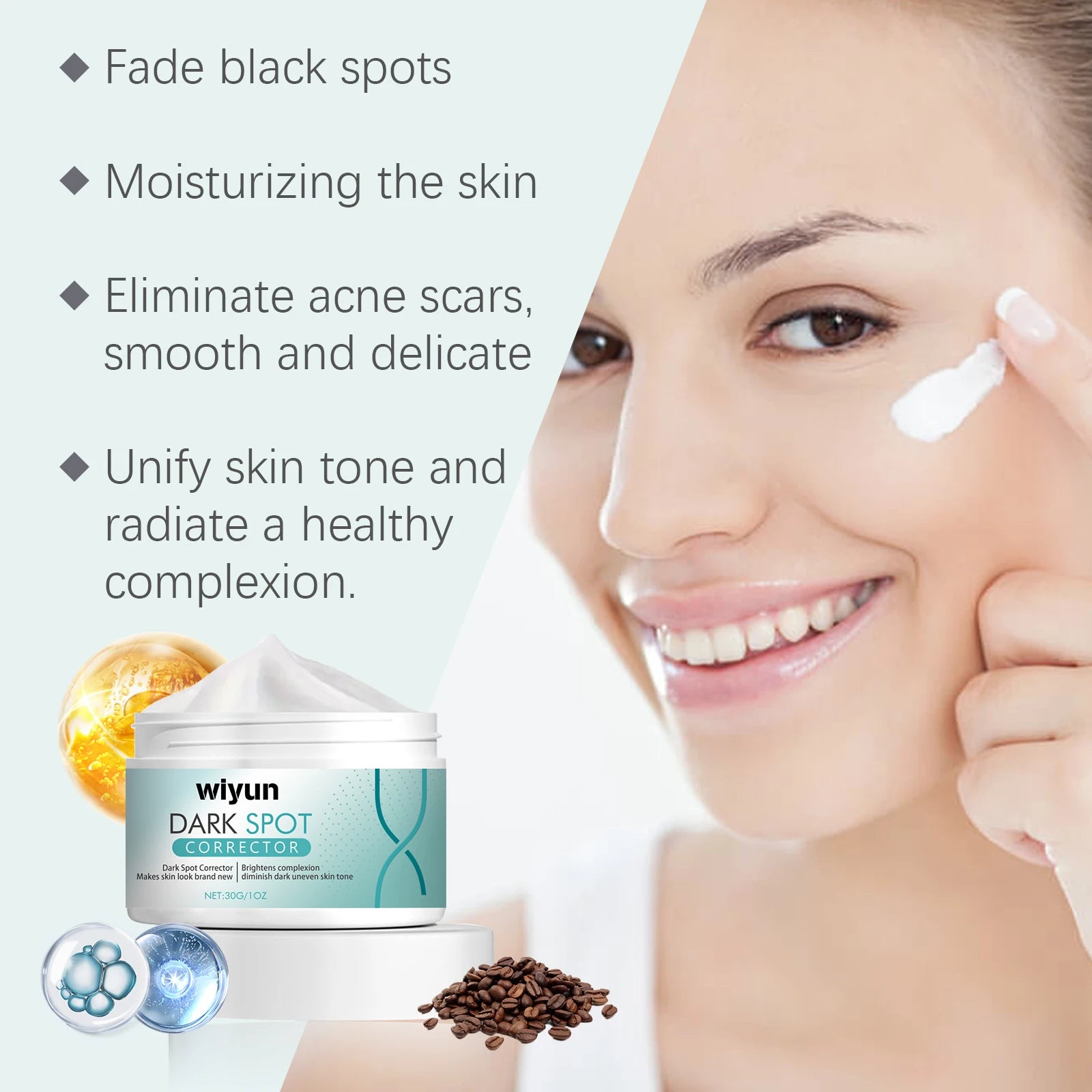 Dark Spots Correction Retinol Face Cream Tighten Brightening Skin Tone Improve Dullness Skin Moisturizing Smooth Soften Cream Oasis Select