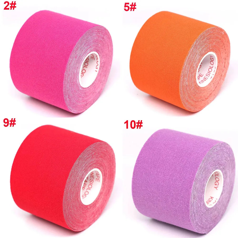 1/2/4Pcs Sports Waterproof Kinesiology Tape Stickers Athletic Bandage Muscle Recovery Protector Strapping Pain Relief Tennis Gym Oasis Select mix 4pcs 3.8CMX5M