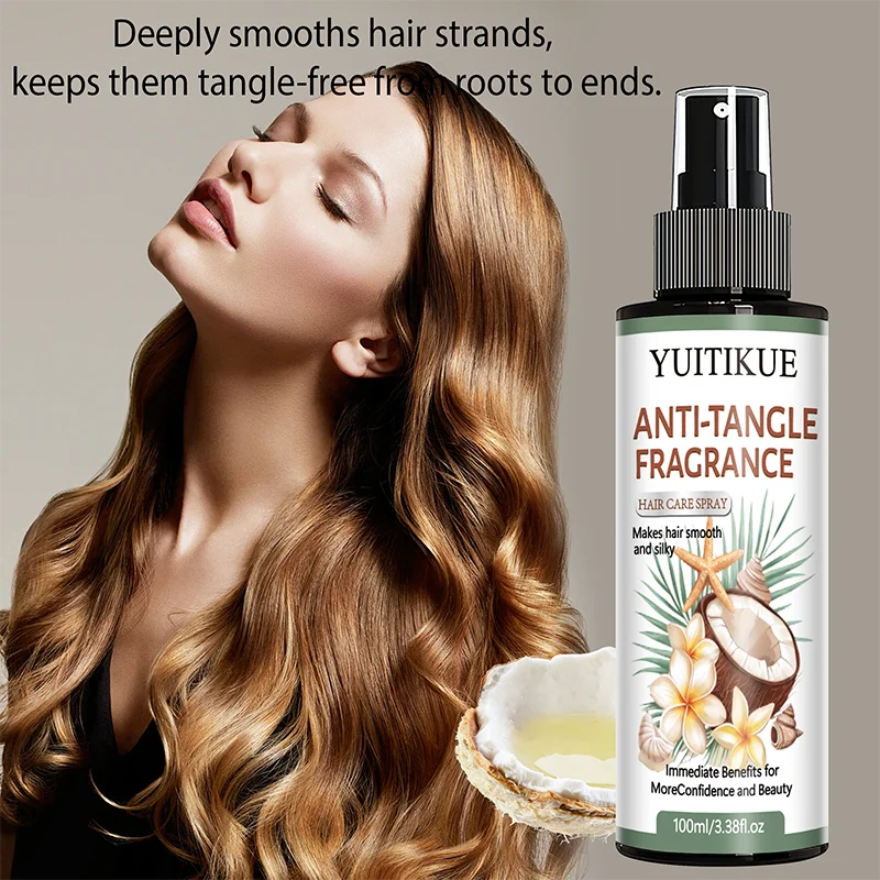 YUITIKUE Coconut Argan Oil Hair Care Spray - Detangle, Moisturize & Add Shine to All Hair Types Oasis Select