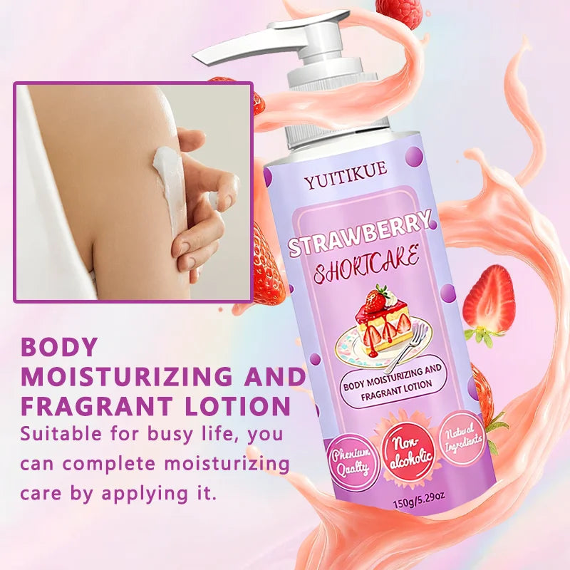 YUITIKUE Strawberry Shortcake Body Lotion – Hydrating & Moisturizing