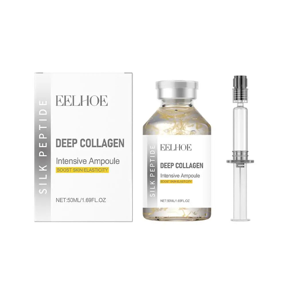 Eelhoe Silk Peptide Collagen Facial Ampoule Serum 50ml Face Serum Oasis Select 1pcs