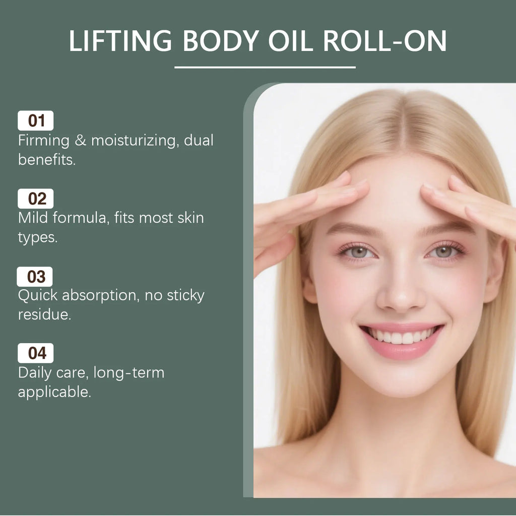 Roll-on Lifting Body Oil Rollerball Massage Nourish Moisturizing Oasis Select