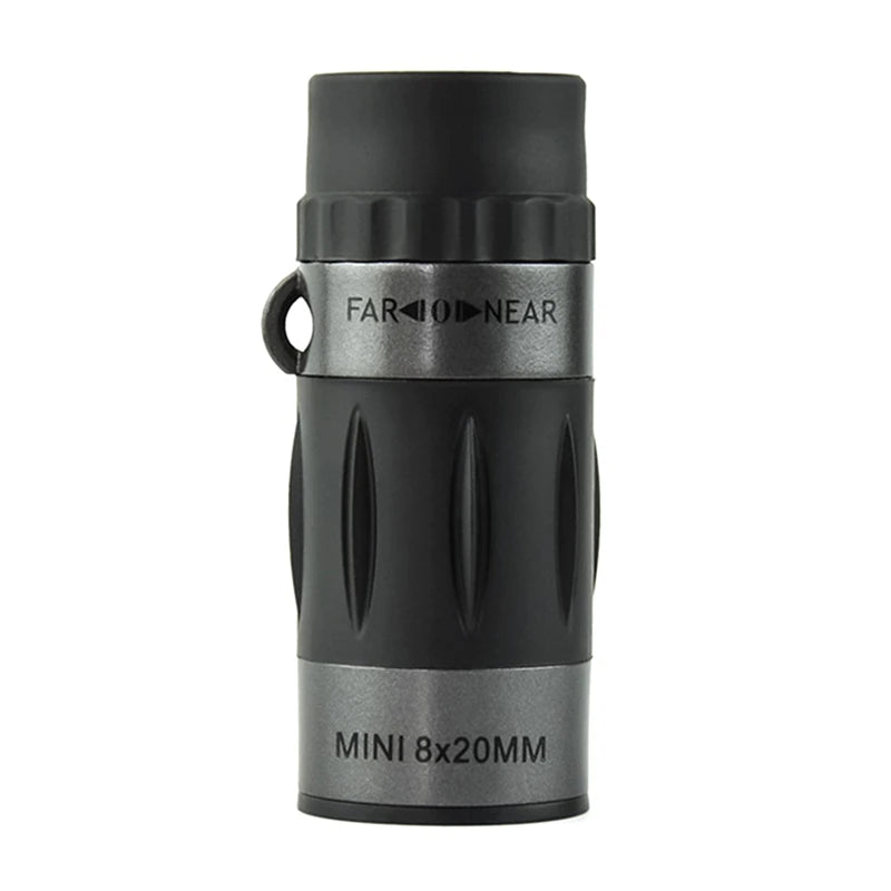WISH Compact 8X20 Monocular Telescope - Portable High-Definition Scope Ideal For Hiking Camping Wildlife Observation Concerts Oasis Select As Shown