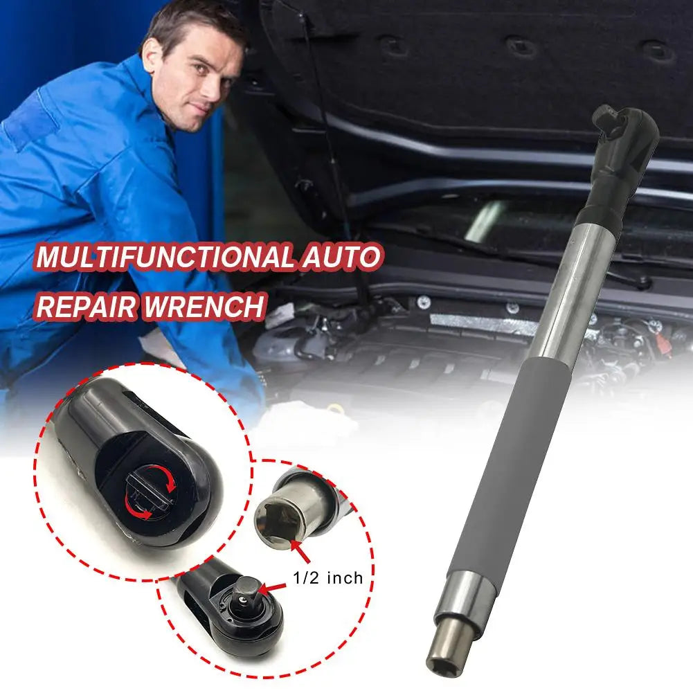 Electric Ratchet Wrench, Offset Extension Wrench Impact, Chain Drive Wrench Extender, Compatible With 1/2" Sockets Oasis Select