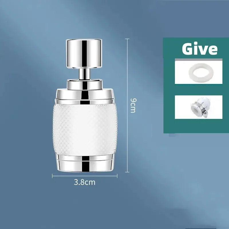 3 Modes Universal Kitchen Faucet Adapter 360 Rotation Faucet Filter Extenders Spray Water Saving Tap Nozzle Kitchen Gadgets Oasis Select white