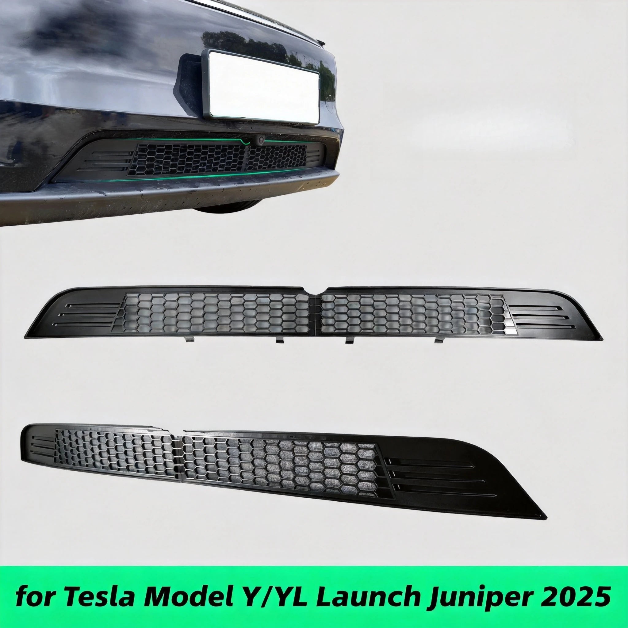 High Strength Mesh for Tesla Model Y/YL Launch Juniper 2025 Front Lower Bumper Racing Grille Anti-Insect Protector Net Cover Oasis Select