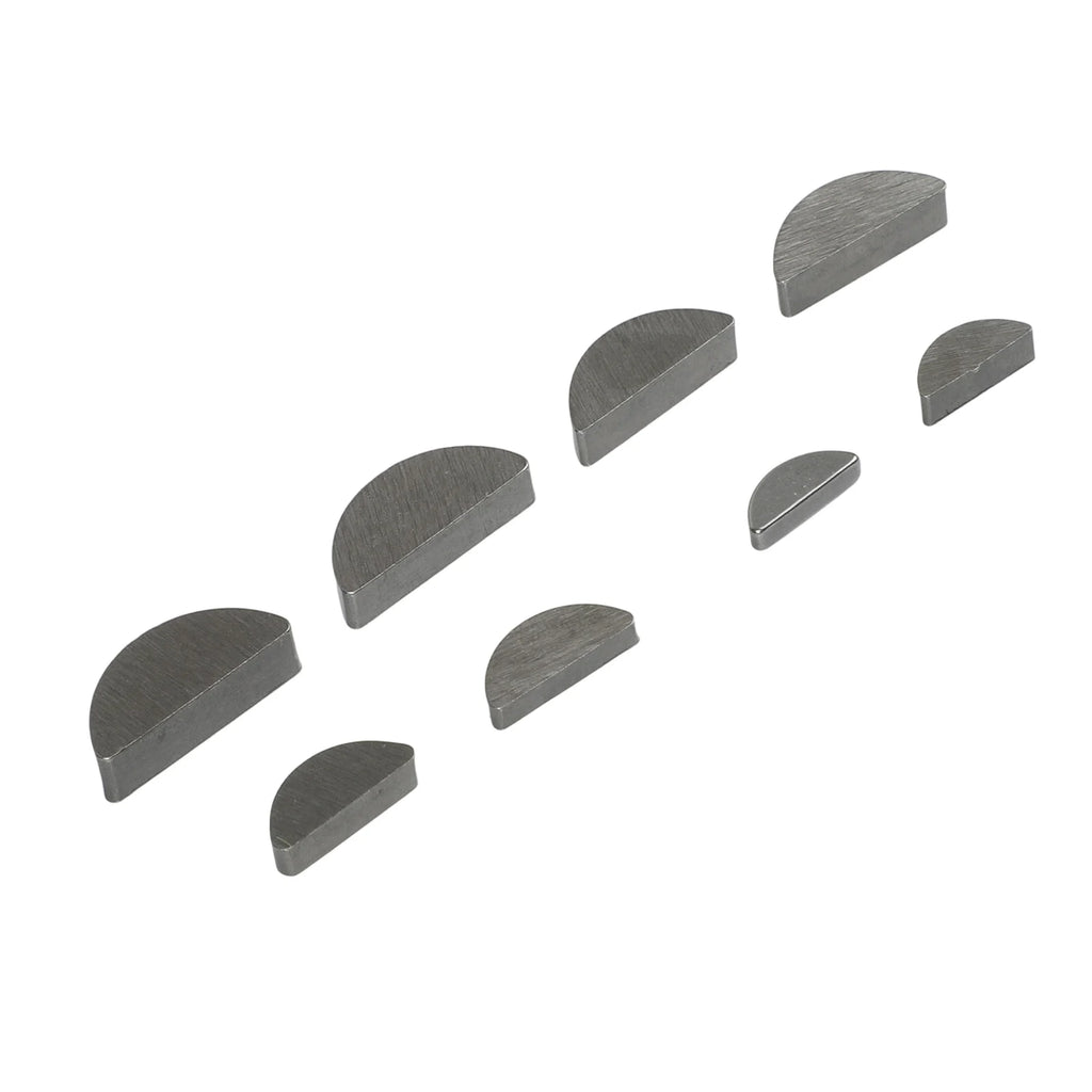 80pcs Carbon Steel Woodruff Half Moon Key Assortment Set Woodruff Key Set Oasis Select
