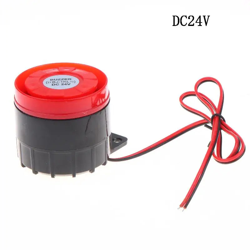 1Pcs High Decibel Sound And Light Alarm 12V 24V 220V Buzzer Anti-theft Audio Electronic Horn Waterproof Dustproof Oasis Select DC24V