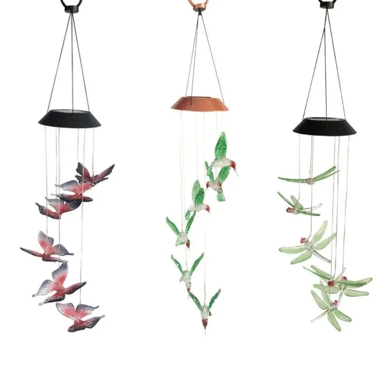 Solar Powered Wind Chime Garden Lights -Outdoor Solar Stake Lights for Yard, Landscape Decoration, Auto on/Off, Waterproof, IP65 Oasis Select