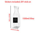 Laundry Detergent Dispenser Bottle with Labels Refillable Plastic Liquid Soap Container White Cap Room Organizer Storage Oasis Select Light Yellow