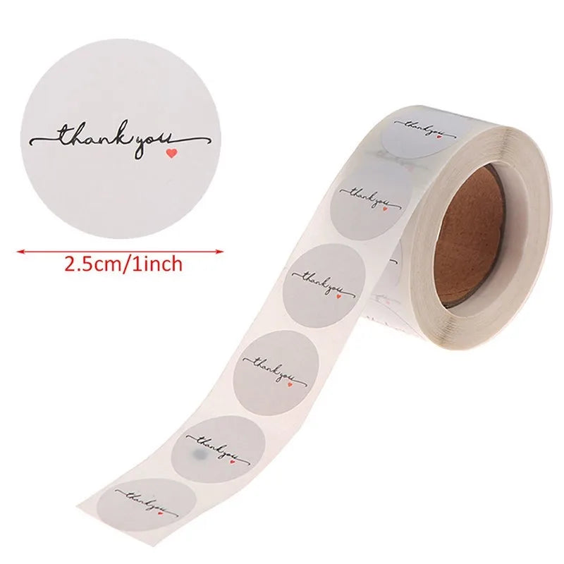 500 Pcs Gracias Spanish Thank You Stickers | Scrapbooking Labels