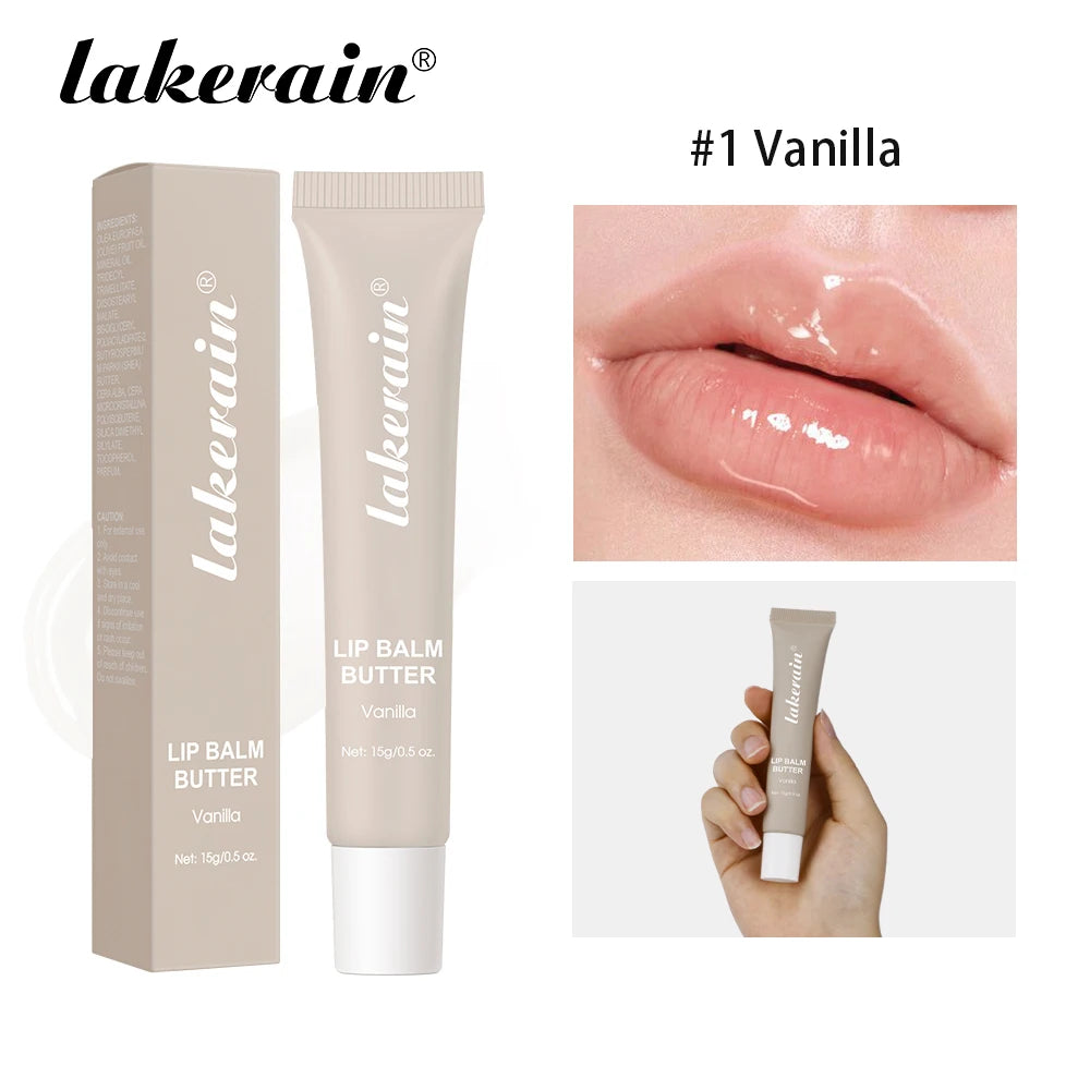 Butter Lip Balm Moisturizing Lip Gloss Oil Long Lasting Nourishes Smoothing Deep Hydration Daily Care Butter Lip Balm Makeup Oasis Select Vanilla