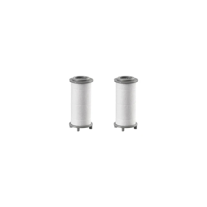 Pressurized Filter Shower Set Water Purifying and Antibacterial Nozzle Portable Shower Head for Traveling Business Trips Hotel Oasis Select 2PCS Filter