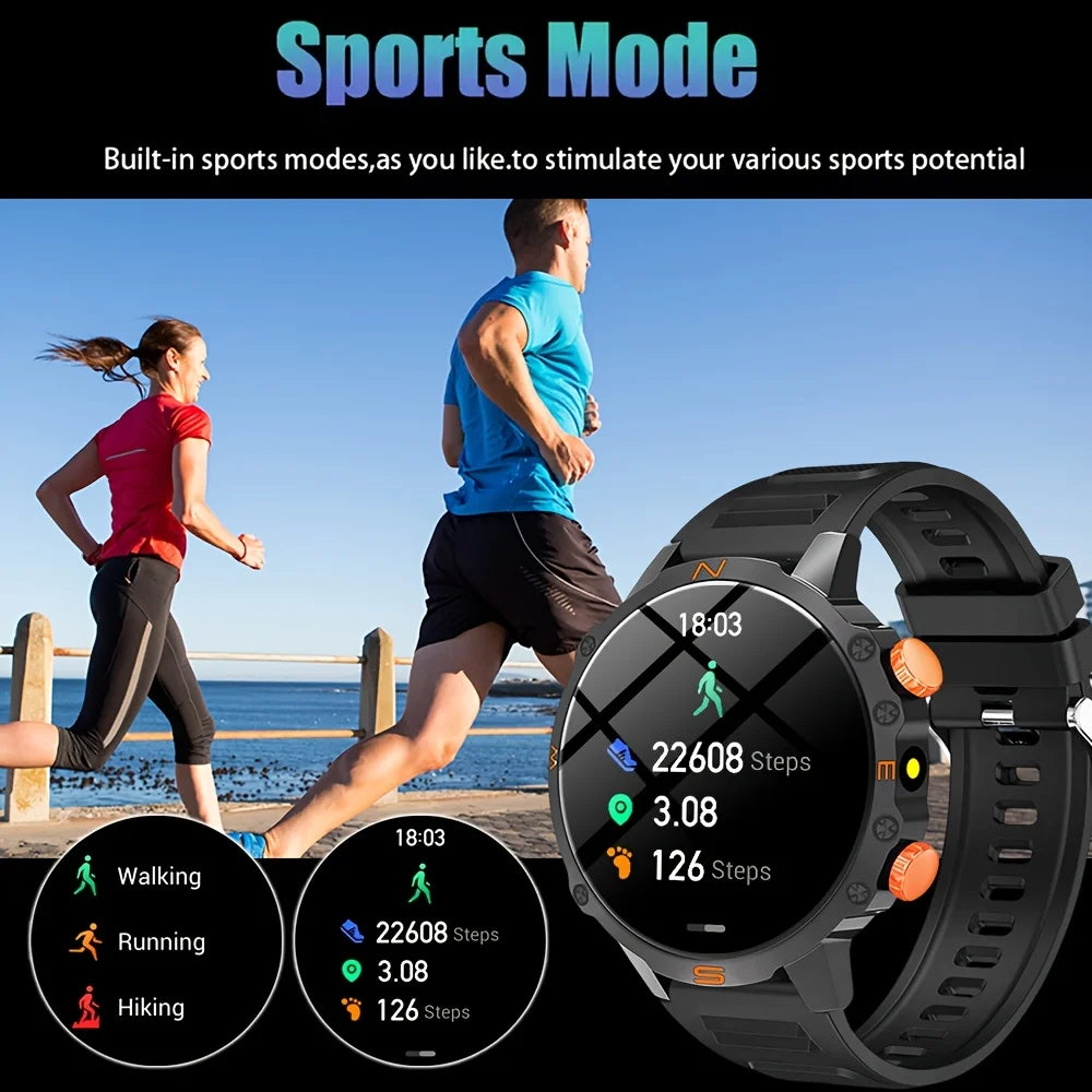 ERUN Men's Smartwatch TFT Display LED Flashlight Multi-Sport