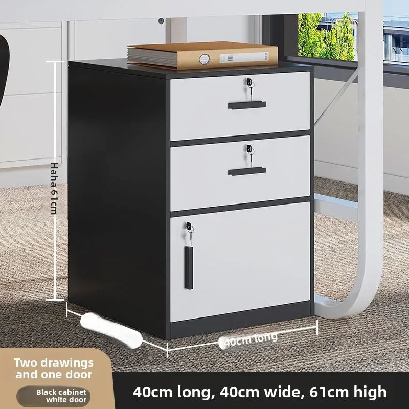 Multi-functional File cabinet with lock Office wooden mobile storage cabinet Drawer cabinet with wheel Oasis Select 40cmF