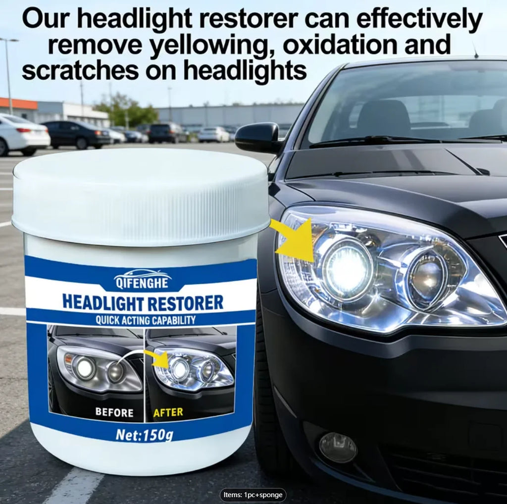 Headlight Restoration Paste – Removes Oxidation, Haze & Yellowing Headlight Restoration Paste Oasis Select Default Title