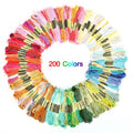 100/200/447pcs Mix Colors Embroidery Thread Cotton Sewing Skeins Craft Cross Stitch Floss Kit Line DIY Tools Make Bracelets Oasis Select 200 colors