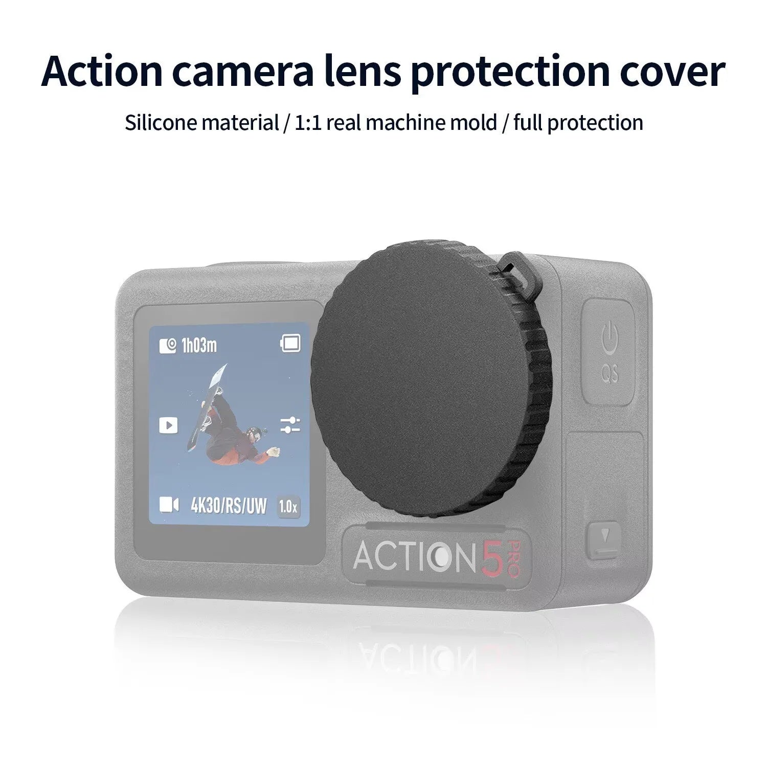 DJI OSMO Action 5 Pro Case, Lens Cover & Screen Protectors 6-Pack