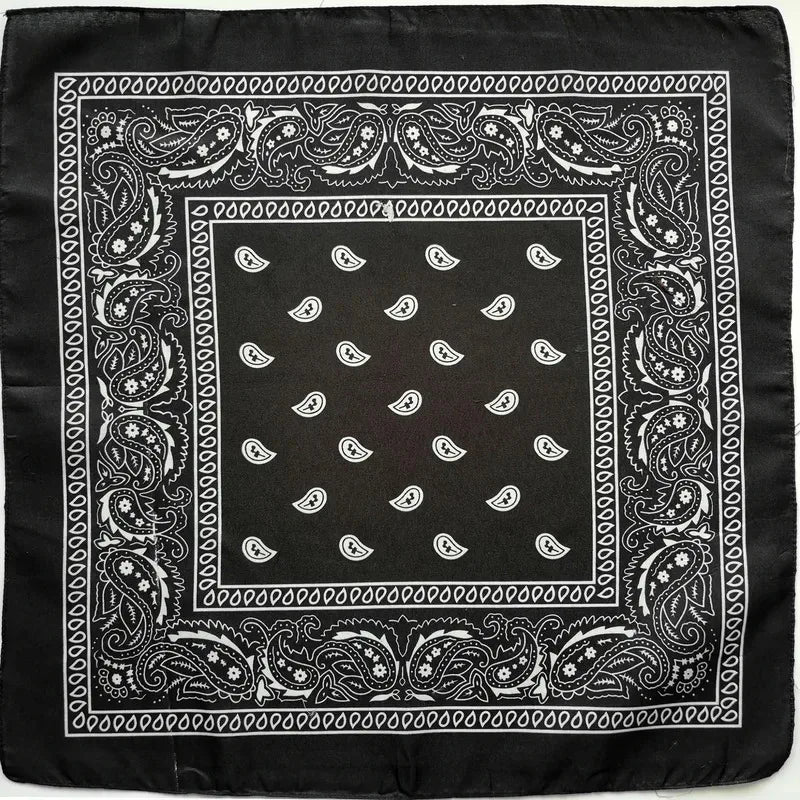 1/4/6Pcs Fashion Hip HopBlend Bandana Square Scarf Black Red Paisley Headband Printed For Women/Men/Boys/Girls Oasis Select
