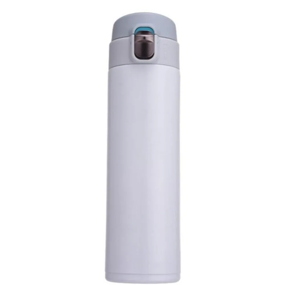 Stainless Steel Thermal Mug Bouncing Cover Double Wall Insulation Thermo Cup Temperature Retention large Capacity Coffee Mug Oasis Select White <50ml