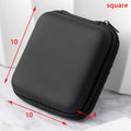 Artificial Leather Earphone Charger Case Data Cable U Disk Organizer Portable Mini 3C Hard Shell Digital Gadgets Storage Bag Oasis Select 10x10x4
