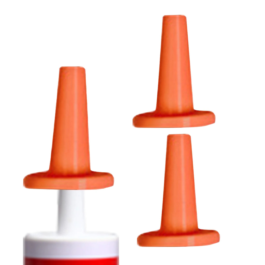 3Pcs Caulk Caps Glass Glue Tip Sealing Caps Glue Mouth Protective Cover Caulking Gun Nozzles Caps Red Caulk Saving Caps Reusable Oasis Select