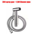 Portable Bidet Toilet Sprayer Stainless Steel Hand Held Spray Toilet Shower Wc Dual Control Angle Valve Bathroom Accessories Oasis Select Package E 2 in 1 G1/2
