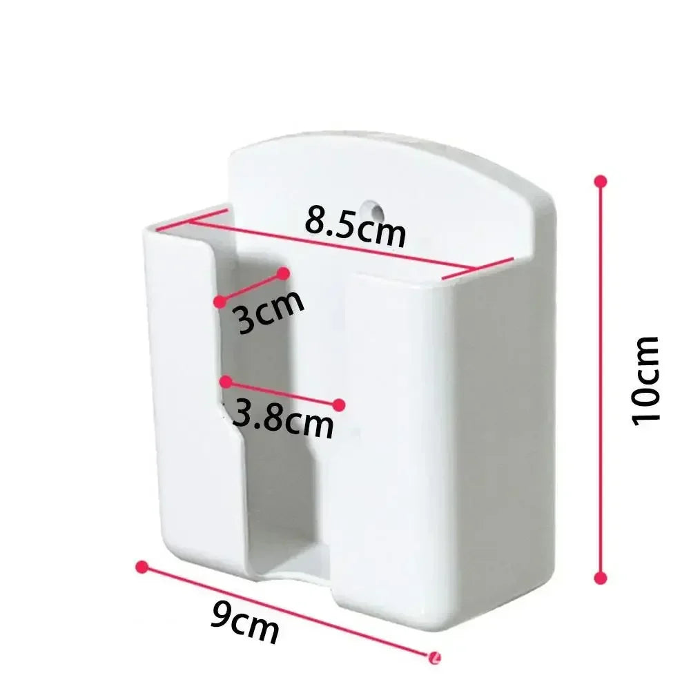 Wall Shelf Bathroom Shelf Universal White Air Conditioner Remote Control Holder Wall Mounted Punch-Socket Holder Oasis Select Large