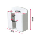 Wall Shelf Bathroom Shelf Universal White Air Conditioner Remote Control Holder Wall Mounted Punch-Socket Holder Oasis Select Large