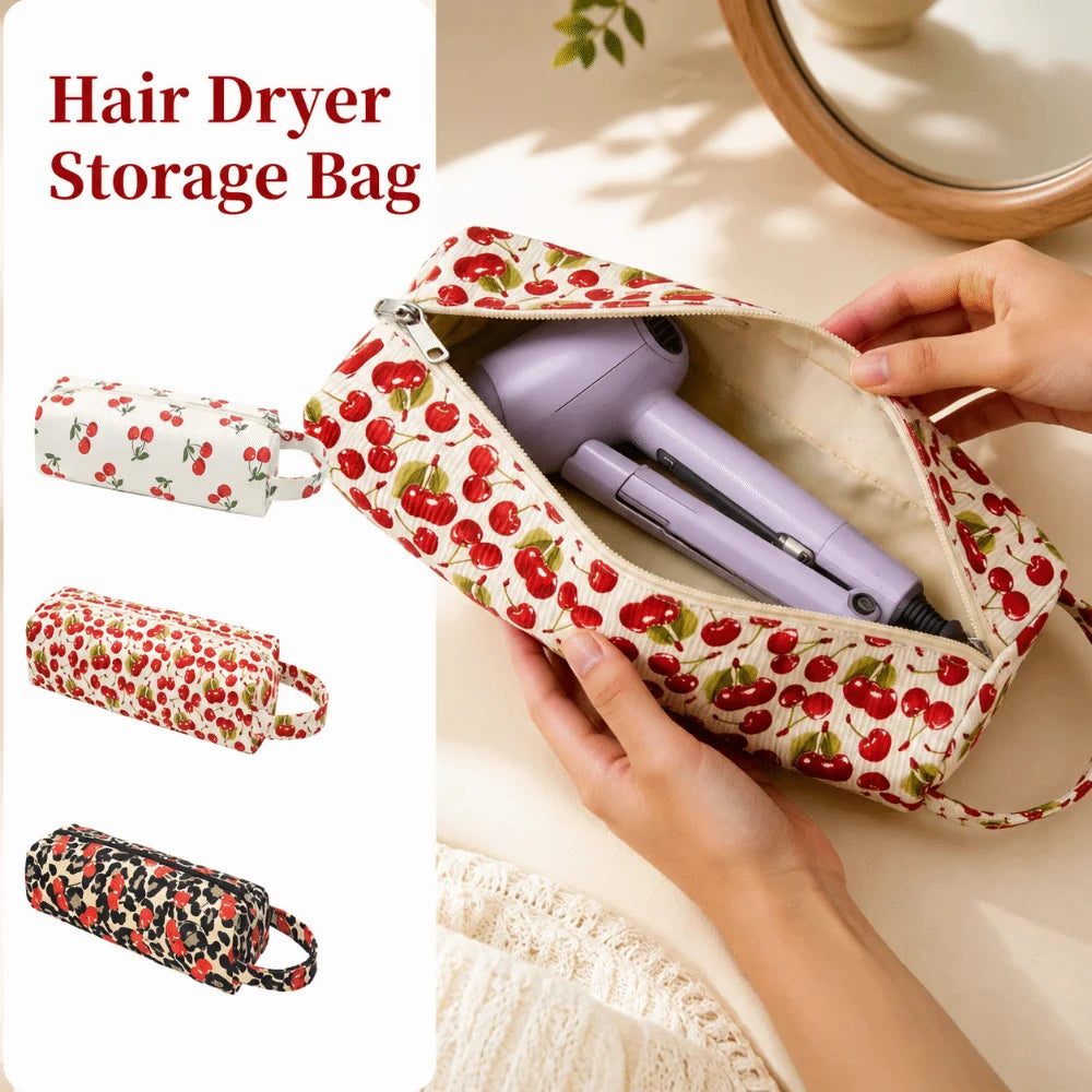 Large Hair Dryer Storage Bag | Travel Hair Styling Organizer