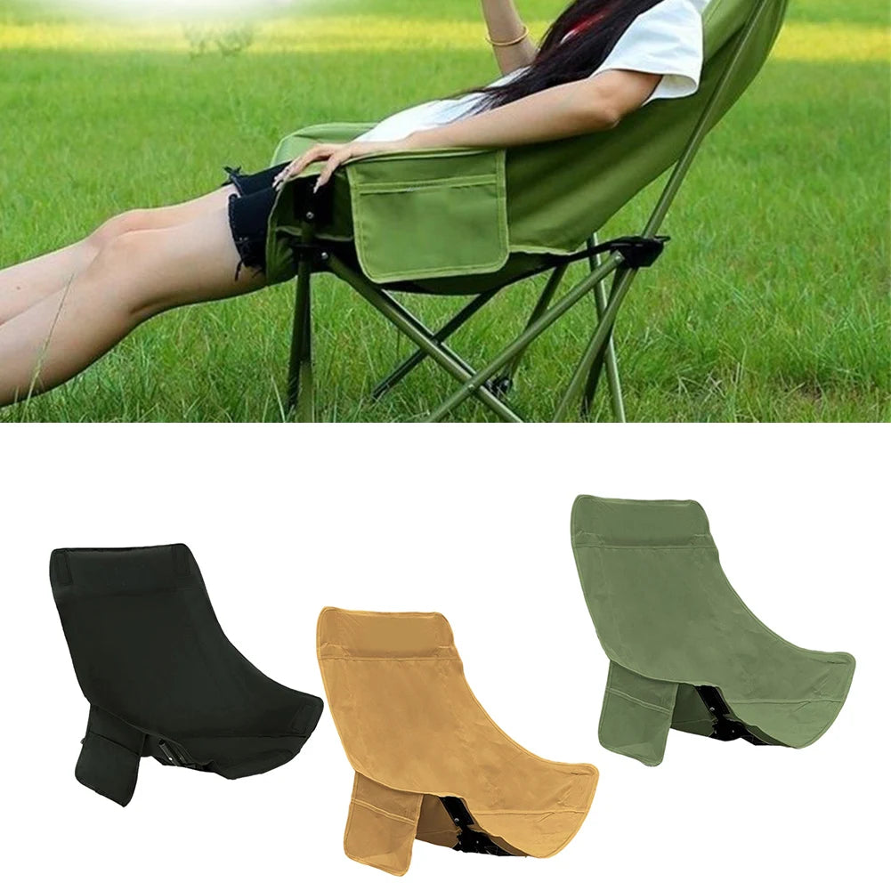 Replacement Fabric Cover For Camping Folding Chair With Side Pocket Waterproof Oxford Cloth Outdoor Furniture Accessory Oasis Select