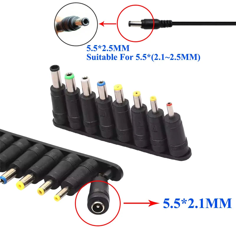 Transformer AC 220V TO DC 9V-24V 12V 24V Adjustable Power Supply AC 220 V TO DC 9 12 24 V 1A 3A 5A Transformers With 8PCS Plug Oasis Select