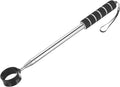 Telescopic Golf Ball Retriever Extendable Aluminum Shaft Lightweight Grabber Lanyard Pond Lake Water Hazard Golf Accessories Oasis Select Black