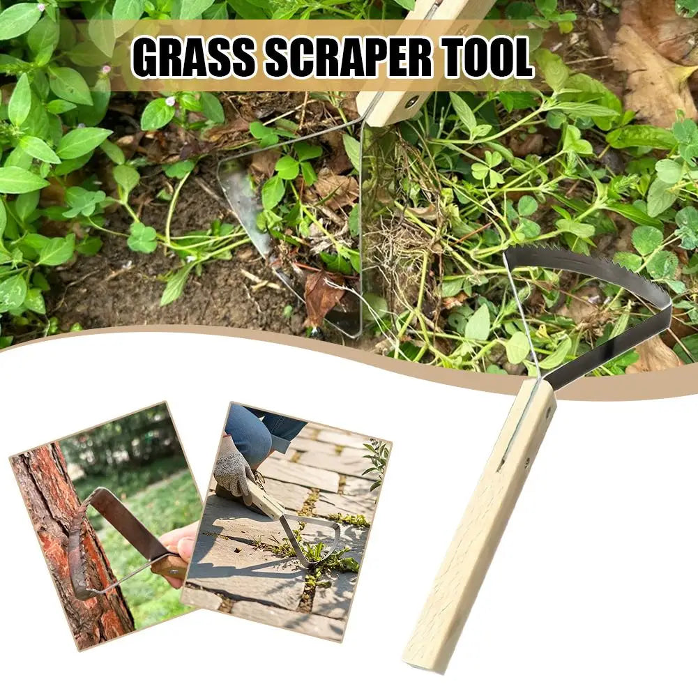 Heavy-Duty Manual Weed Cutter – Piercing Tip & Root Puller