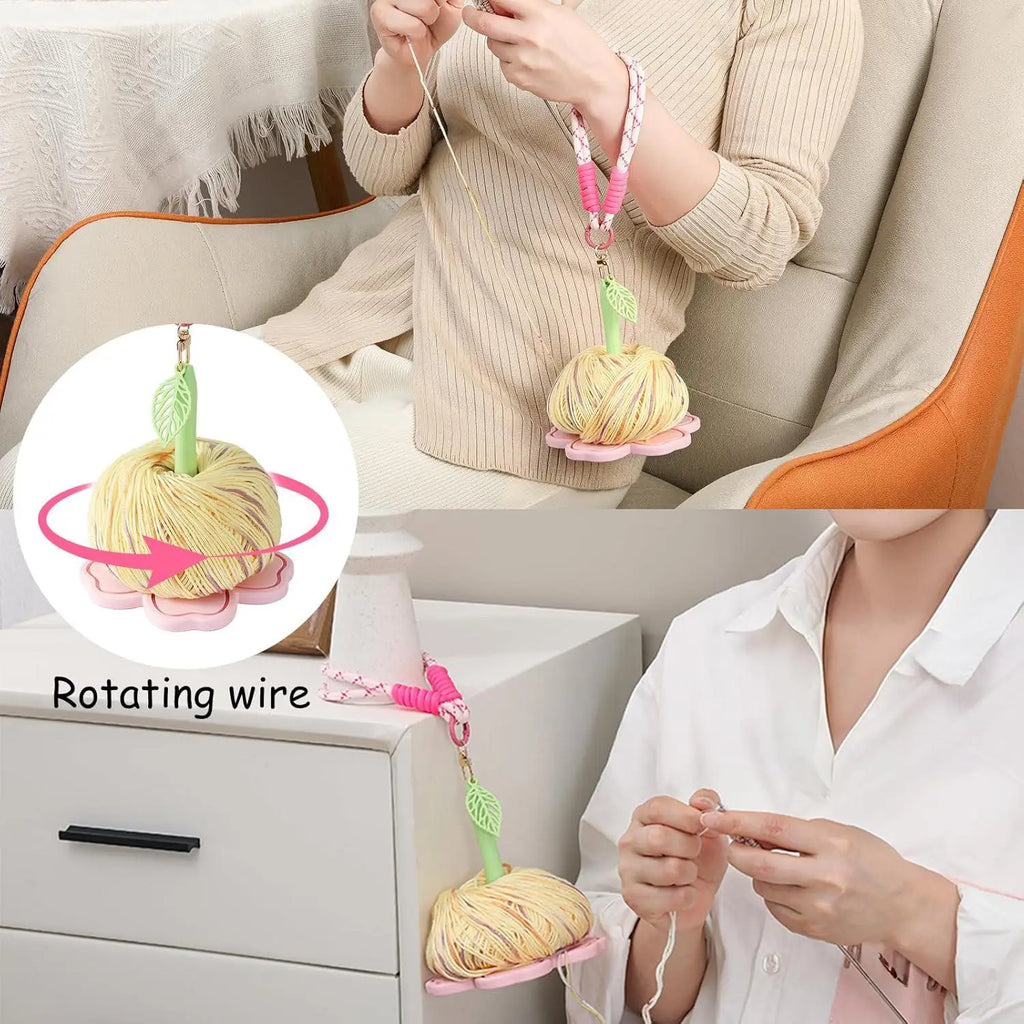 Portable Wrist Yarn Holder For Knitting Crochet Yarn Bowl Organizer Durable Yarn Ball Holder DIY Knitting Crochet Supplies Oasis Select