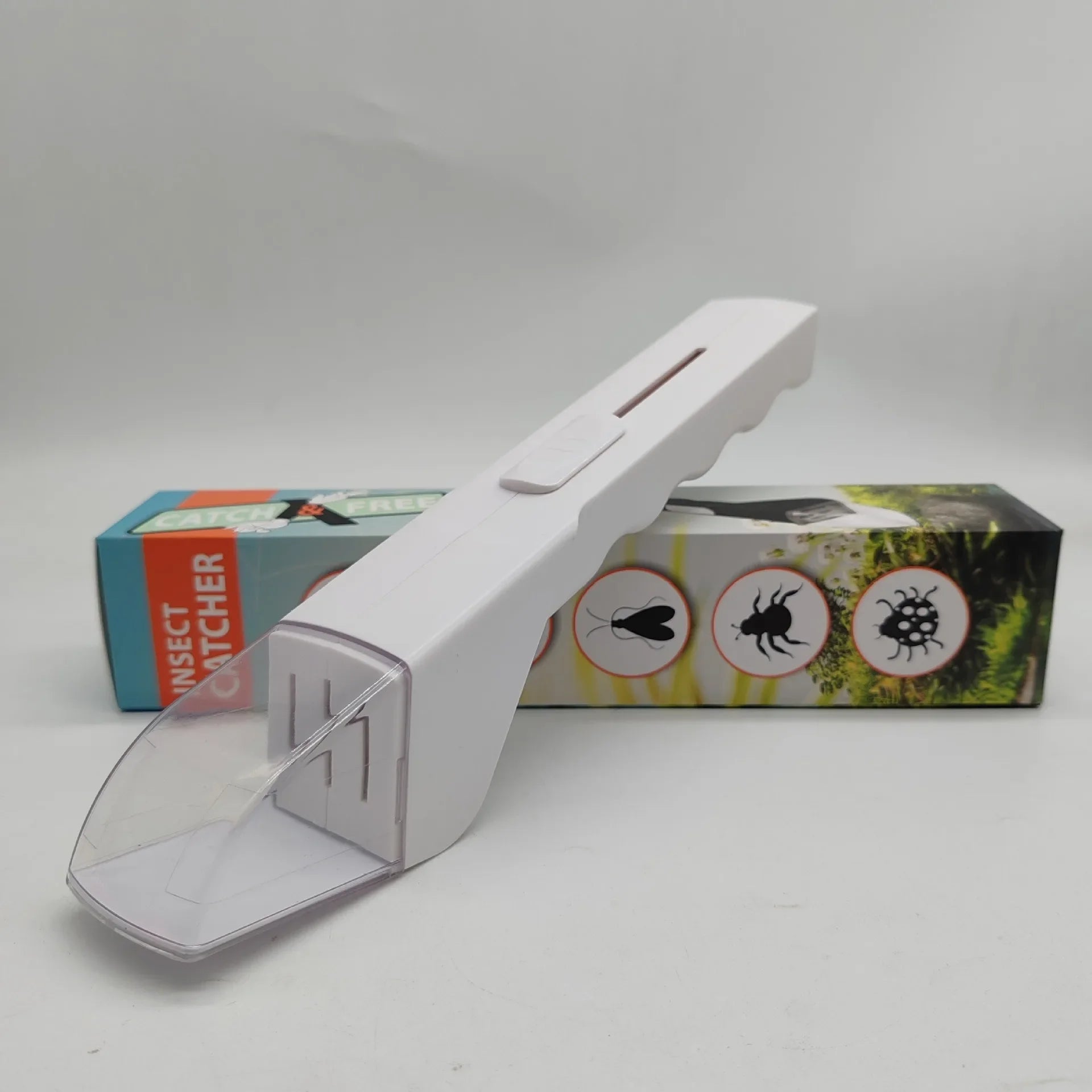 Handheld Insect Catcher for Efficient Spider, Bee, and Insect Trapping at Home Oasis Select BC-WHITE
