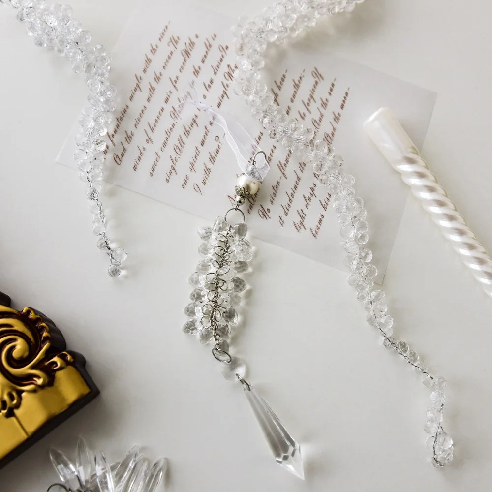 Crystal Acrylic Christmas Ornaments – Icicle, Snowflake & Angel