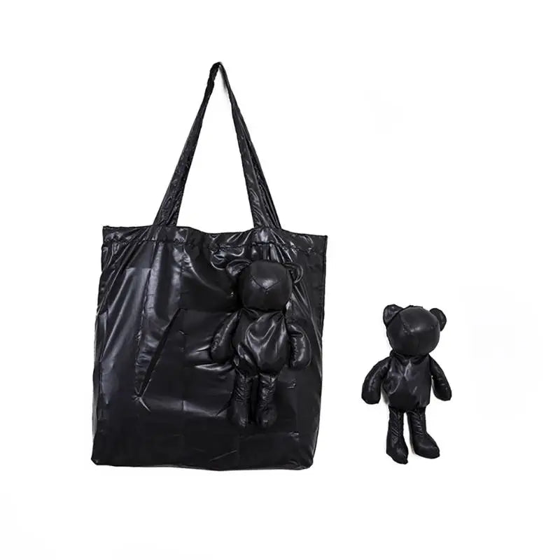Cute Doll Mini Foldable Shopping Bag Women's Portable Tote Bag 인형 미니 접이식 쇼핑백 Сумка женская Reusable Pouch Oasis Select A10
