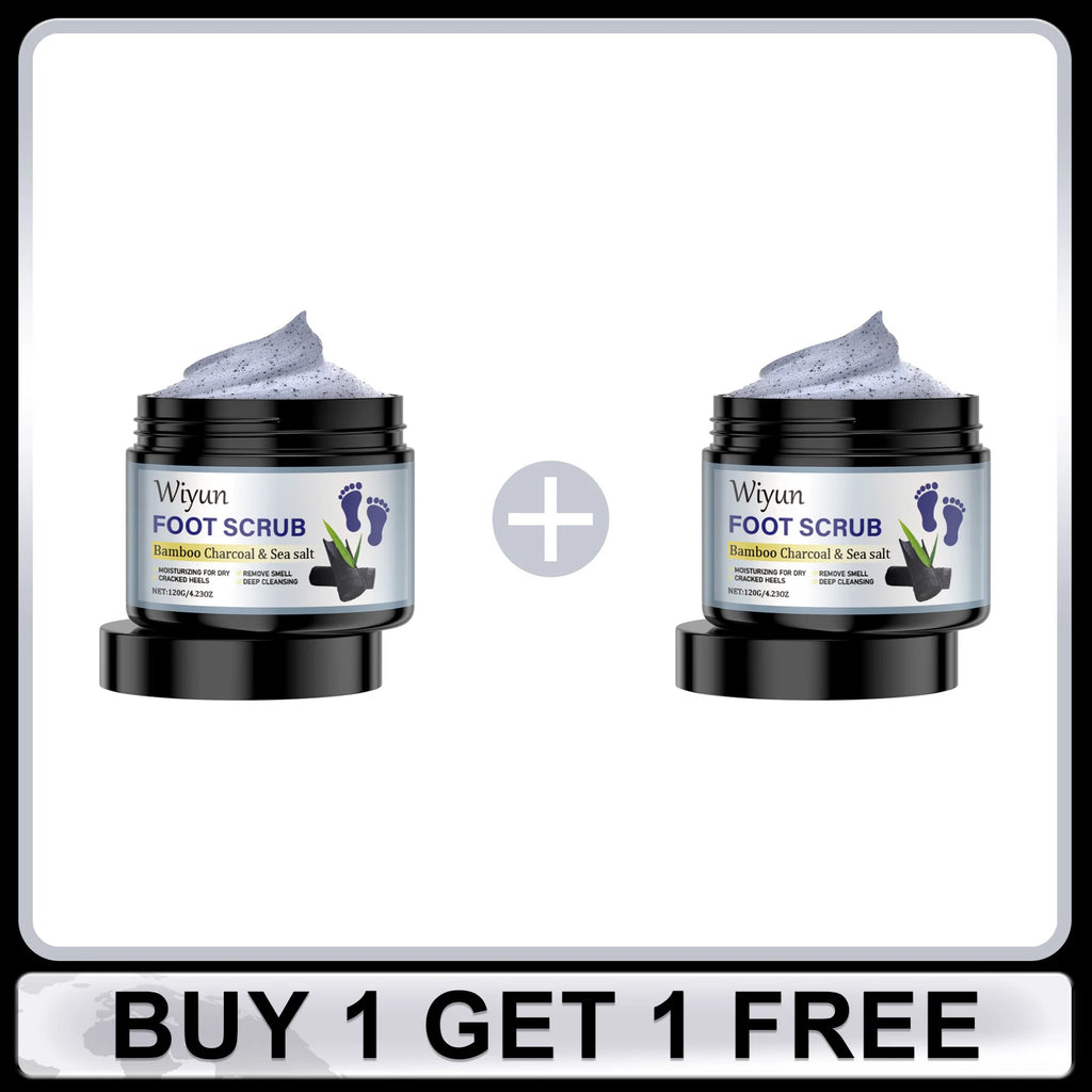 Bamboo Charcoal Foot Scrub Cream – Exfoliate & Soften Feet
