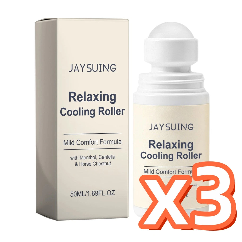 Centella Asiatica Cooling Roll-On Serum Calm Skin Reduce Puffiness & Skin Fatigue Fast-Absorbing Soothing Daily Skin Care Roller Oasis Select 50ml Boxed x 3