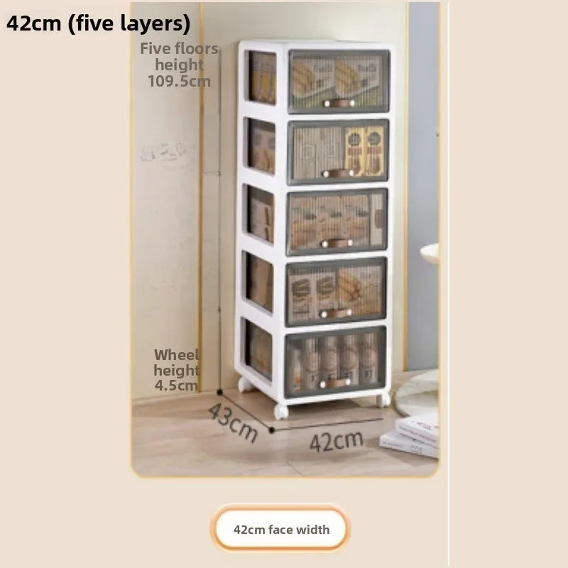 Multi-functional trolley household rack multi-layer removable desk drawer storage cabinet Oasis Select 42cmD