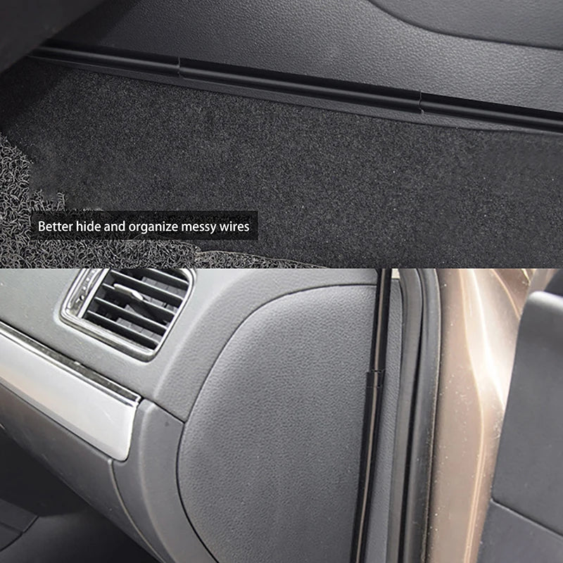 8pcs Universal Vehicle Interior Cable Line Sleeve Protector; Hidden Wire Cover Clips; Organizer Clamp Accessories Oasis Select