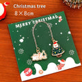 Christmas Tree Wreath Elk Metal Bookmark Christmas Book Mark Pendant Student Gift Learning Stationery Supplies For Women Men Kid Oasis Select A1