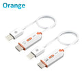 Wireless HDMI-Compatible Transmitter / Receiver 1080P 5.8GHz 98FT Wireless Display Adapter TX RX Full Set for Home Office Use Oasis Select Orange